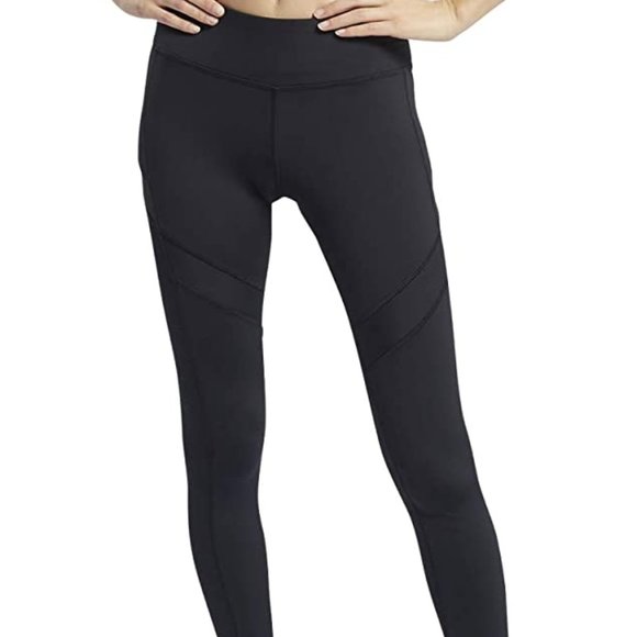 🆕Reebok Women's Workout Ready Mesh Tight, Black, High Rise, NWT, Authentic - Picture 5 of 11